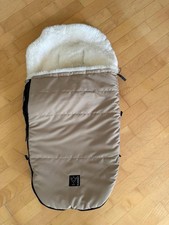 Kaiser Lammfell Kinderwagen-Einsatz – Beige / Cremeweiß – Echt Lammfell