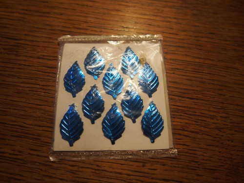 Eichenblätter blau fa - eichenblätter,,