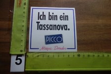 Alter Aufkleber Coffee Kaffee PICCO Espresso-Tassen Spruch Tassanova