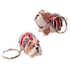 Bulldogge London Taschenanhänger Union Jack Schlüsselanhänger UK England  ♥