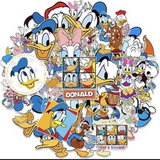 50x Donald Duck Sticker Entenhausen Aufkleber Ente Micky Maus Walt Disney 90er