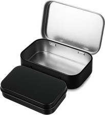 Kleine Dose Metal Tin Schwarz