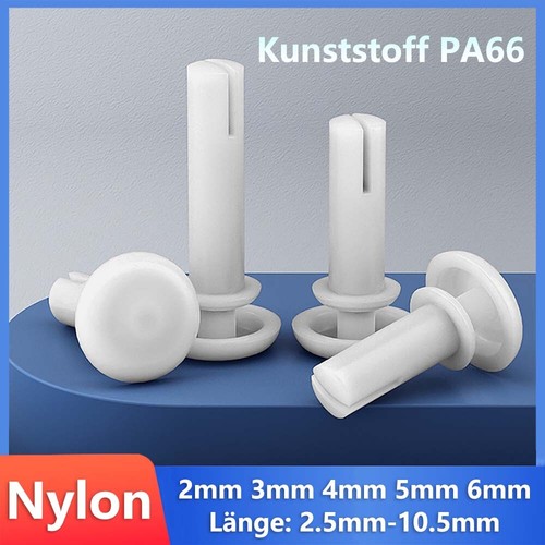 Weiß nylon befestigungsclips - weiß,