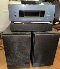 Sony Micro HiFi System CMT-BX5 Stereoanlage, Fernbedienung, Lautsprecher