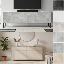 Klebefolie Selbstklebende Folie Beton Stein Optik Fototapete 7,45€m² Küche Möbel