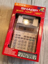 Sharp EL-1750PIII Druckender Tischrechner, 12-STELLIG, Grau