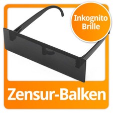 Zensurbalken Brille Zensur