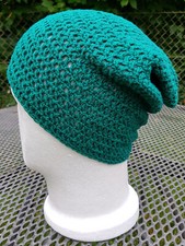 my Boshi No 4, Mütze mit Leinen, vegan, ungetragen, Handarbeit, Häkel, 58-64