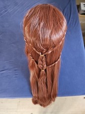 Tauriel Perücke - Anime Cosplay, Braun Wellig, Inkl. Haarnetz