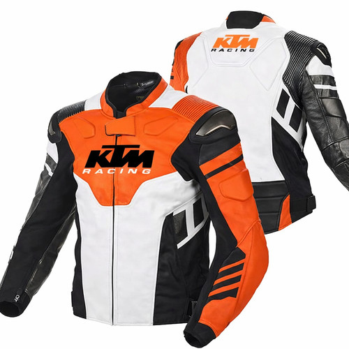Ktm racing motorbike leather - motorbike,