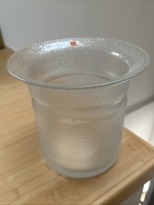 Blumentopf Glas Blumen-Übertopf rund Transparent Ø ca. 15,5 bis  23 cm H: 22cm