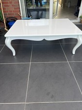Wohnzimmertisch Weiß Hochglanz ￼90  cm breit/ 120 cm  lang