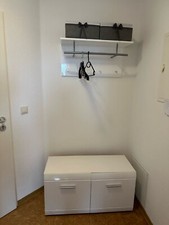 Flurgarderoben Set Hochglanz weiß    Ohne Zubehör 