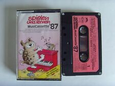 MC Kassette spielen und lernen ´87 Kinder-Musi-Cassette 1987 Kinderlieder Velber