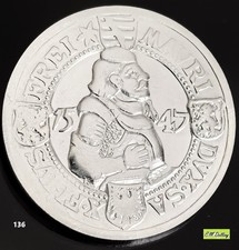 Erinnerungsmedaille zum 1. Tag d .Sachsen in Freiberg 1992 - 999er Silber