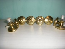 MÖBELKNOPF - SCHUBLADENKNAUF - SCHRANKTÜRGRIFF - aus Vollmessing - 8 Stück