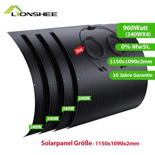 960w flexibel solarmodul - 960w,
