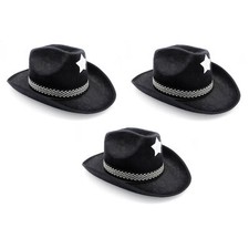 3 COWBOY HUT SCHWARZ HERREN