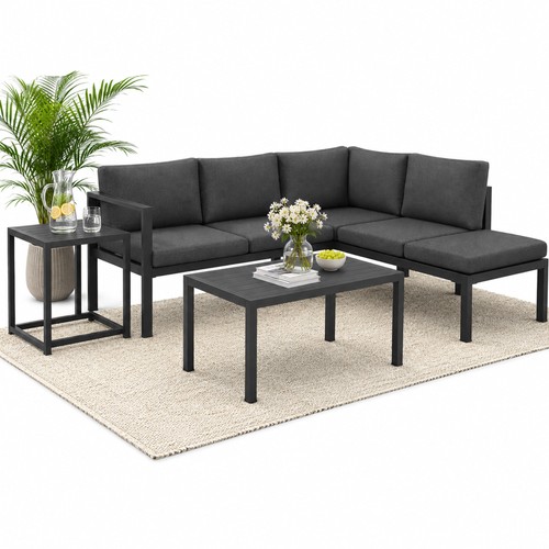 Sitzgruppe aluminium lounge - sitzgruppe,