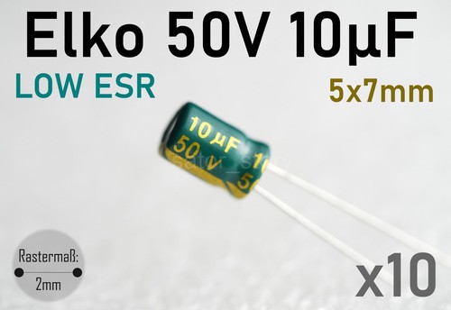 10uf 50v elektrolyt - 50v,