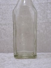 Antike Apotheker Glas Präge Flasche Lebertran Emulsion Hypophospithen - Vintage