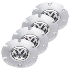 4x ORIGINAL VW Nabendeckel Felgendeckel Silber PASSAT B6 16 Zoll 3C0601149Q TJY