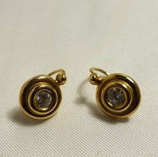 Gold Ohrringe mit Stein 333