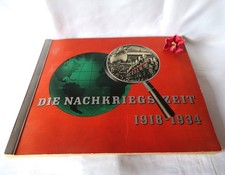 altes Zigaretten Sammelalbum Die Nachkriegszeit 1918-1934 / ev 698(85)