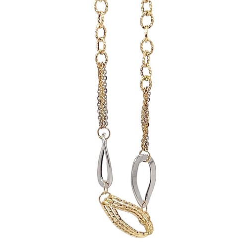 18k solid weiss und gelbgold - 18k,
