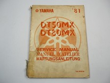 Yamaha DT50MX DT80MX Werkstatthandbuch Reparaturanleitung Service manual 1981