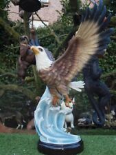 Adler Fischadler Deko Figur wetterfest 57cm Gartendeko Weißkopfadler -- NEU