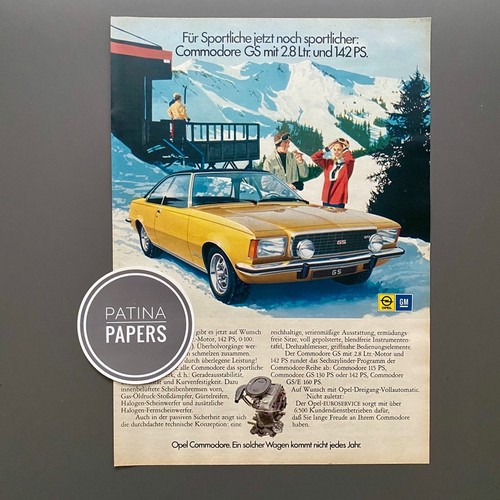 1973 opel commodore coupé - 1973, gs