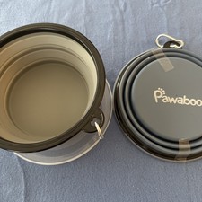 Hundnapf Faltbar Trinkbehälter Faltbar 2x Stück Blau Grau Neu Pawaboo