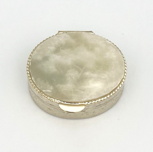 Vintage pillendose onyx marmor - pillendose,