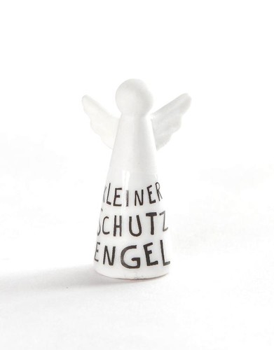 Porzellan mini schutzengel - porzellan, mini-schutzengel