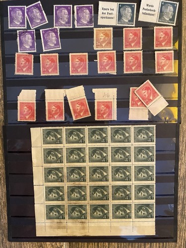 Lot briefmarken nazi - 43,