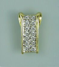 Anhänger, Goldanhänger, 14 Diamanten in bicolor Gold 585/ooo