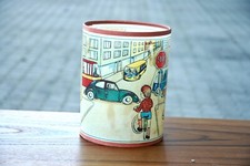 Lampenschirm 60er 70er Jahre Kinderzimmer Autos Verkehrsregeln