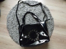 MONNARI;SCHULTERTASCHE;UMHENGETASCHE;LACKLEDER;ELEGANT;SCHWARZ;NEU;TOLL!!!