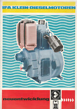 DDR Prospekt VEB Motorenwerk Cunewalde IFA Klein Dieselmotoren