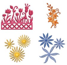 Stanzschablone Blumen Blüten