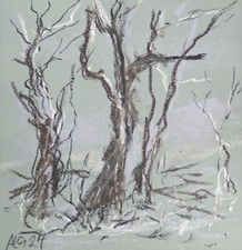 "Landschaft" Kohle Kreide