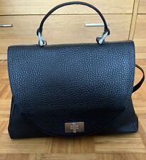 Damen Aktentasche Voi schwarz genarbtes Leder