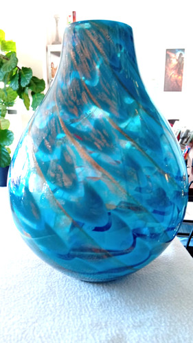 Große schwere glas - glas, vase