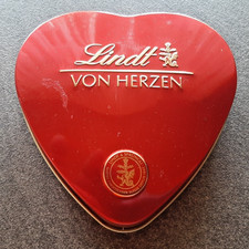 Blechdose von Lindt von Herzen Herzform in rot