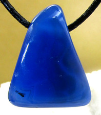 Achat blau gefärbt - blau,