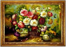 Ölbild BLUMEN Ölbild Blumenmotive Blumenstillleben ÖLGEMÄLDE HANDGEMALT 60x90cm