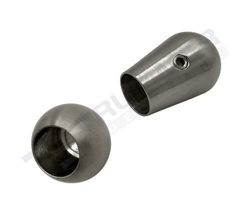 Edelstahl v2a abschlusskugel - edelstahl,