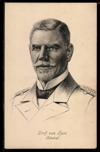 Porträt admiral graf von - ak,