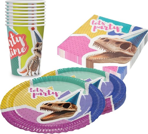 Dino skelett partyset - dino, –